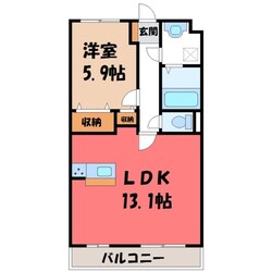 宇都宮駅 バス21分  東宝木下車：停歩4分 1階の物件間取画像